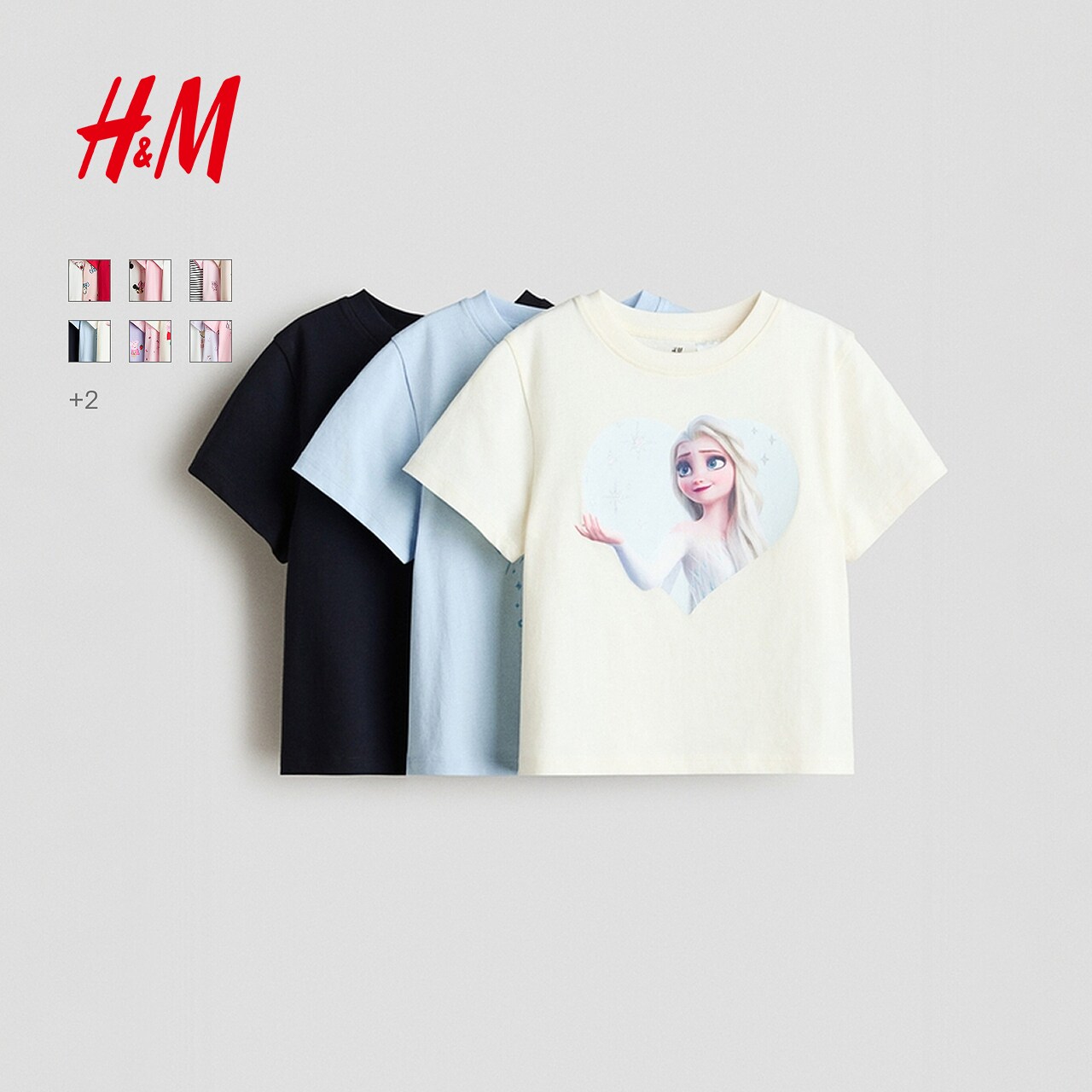 【三丽鸥系列】HM童装儿童女童T恤甜酷少女风3件装上衣0937175图片