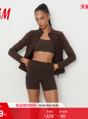 【H&M MOVE ThermoMove™】运动服运动茄克短外套夹棉上衣1283775