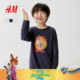 疯狂动物城联名 HM童装 儿童男童女童T恤冬季 印花长袖 1319803