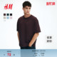 T恤春季 休闲简约宽松版 短袖 圆领时尚 型上衣1309319 打底衫 HM男装