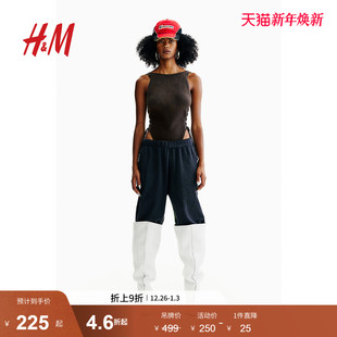 连体衣冬季 HM女装 针织花边连身衣1252804 H2合作系列