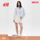 裤 浅春系户外出游牛仔短裙裤 子2026春季 围裹式 1324104 新款 HM女装