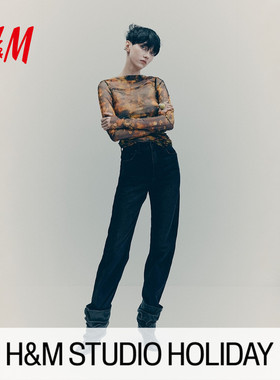 【HM STUDIO 节日胶囊系列】女装衬衫垂褶网纱礼服上衣1309081