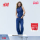 HM2026春季 下摆牛仔马甲1313413 裙式 新款 女装