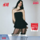 连身短裤 HM2026春季 1325471 裙式 下摆抹胸式 新款 女装
