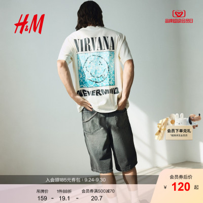 【Nirvana涅槃乐队】HM男装女装T恤夏季印花圆领情侣短袖1225609