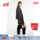 保暖圈绒开衫 HM女装 短外套冬季 1270114