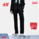 正装 羊毛混纺职业通勤保暖长裤 冬季 裤 HM女装 1303035 西裤