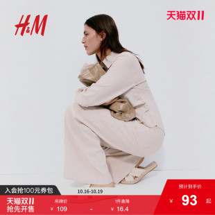 扭结设计渔夫凉鞋 新款 1276052 2025年秋季 HM女鞋