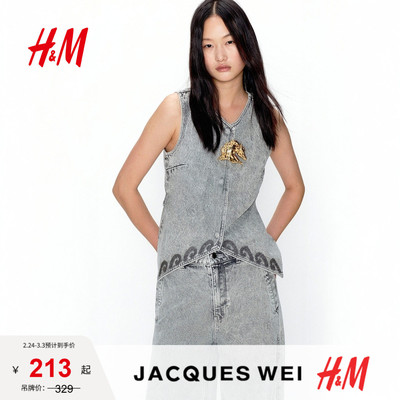 JACQUES WEI H&M女士2026春季新款配礼服时尚马形胸针1338958