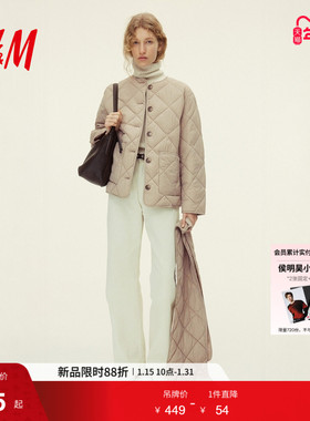 HM2026春季新款女装THERMOLITE®绗缝围巾细节外套1319839