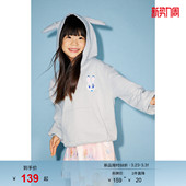 卫衣女童耳朵连帽衫 儿童春季 HM童装 1251213 疯狂动物城
