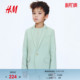 儿童男童单排扣西装 童装 上衣1209153 新款 HM2026春季