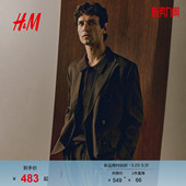 型双排扣西装 西服标准版 上衣1261757 男装 HM春季