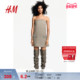 HM女装 连衣裙春季 优雅气质A字迷你抹胸短裙1259694