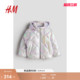 保暖闪亮外套1242116 户外舒适时尚 HM童装 儿童女童棉服冬季