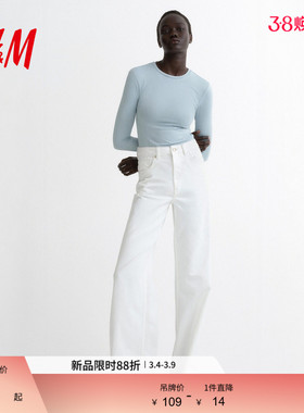 HM2026春季新款女装细纤维长袖上衣1191700