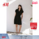 无袖 HM女装 背心吊带连衣裙春季 收腰棉质连身裙1280532