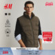 HM男装 棉衣冬季 立领休闲疏水防风外出夹棉背心1274643