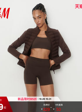 【H&M MOVE ThermoMove™】运动服运动茄克短外套夹棉上衣1283775