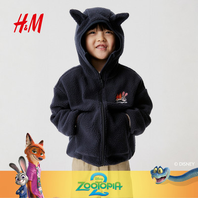 【疯狂动物城联名】HM童装儿童男童女童外套泰迪绒夹克1318141
