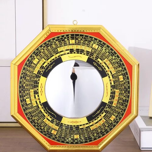 八卦镜大门家用门口凸的凹凸镜子九宫太极凸面怎么挂农村摆件挂件