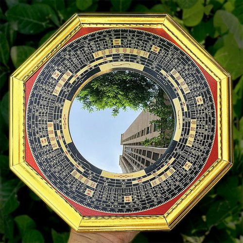 八卦凸镜大门口家用窗户凹凸面镜子九宫太极凸面凹面阳台摆件挂件