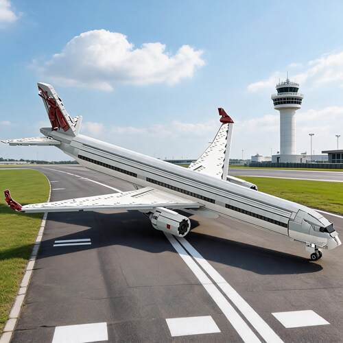 空中客车A350-1000客机积木模型
