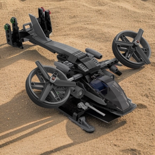 积木阿凡达 AVATAR直升机小颗粒模型玩具飞机摆件男 87032拼装 MOC