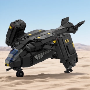 MOC-180166地狱潜水员2号鹈鹕1号撤离航天飞机拼装积木模型玩具男