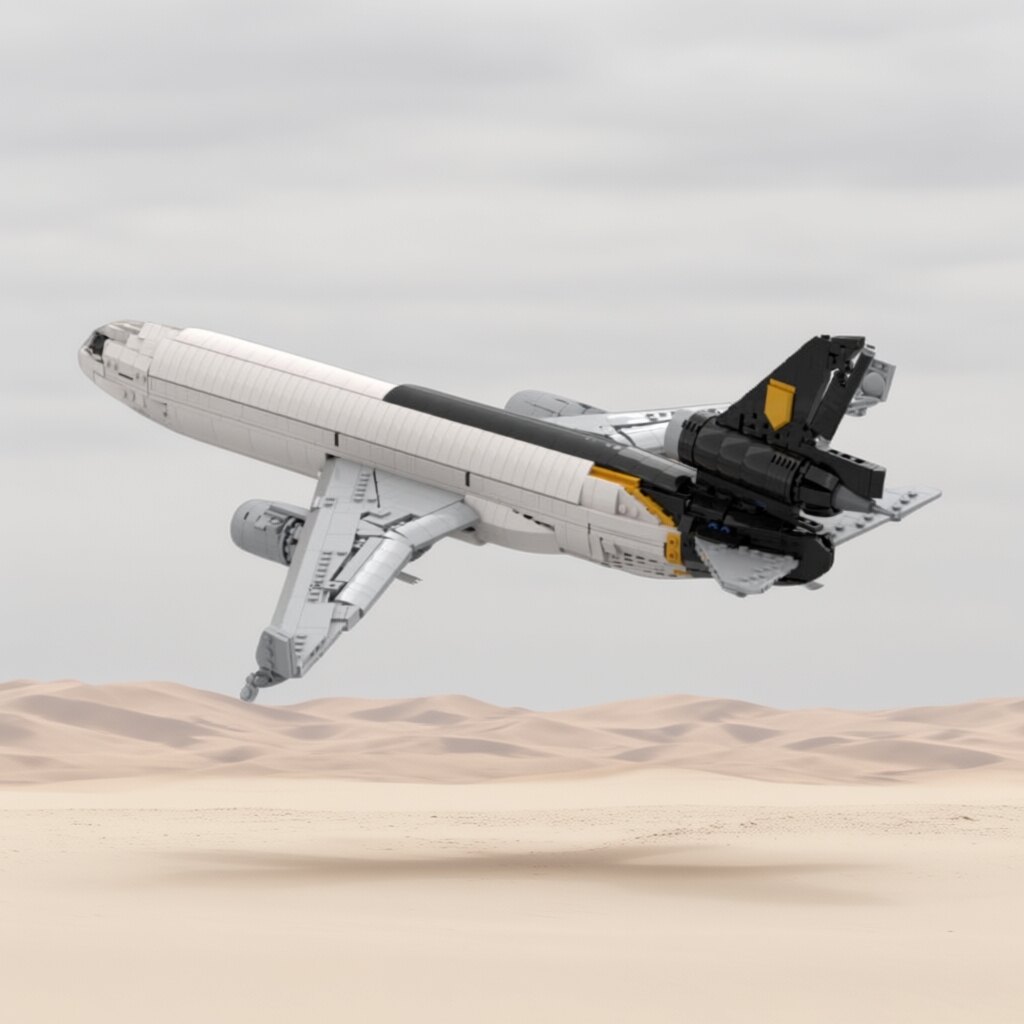 MOC-230697UPS MD-11客机-汉莎航空飞机航天模型益智拼插玩具男孩