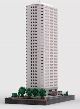 MOC-39986怡和大厦1:650比例建筑模型益智男孩拼插积木礼物套装