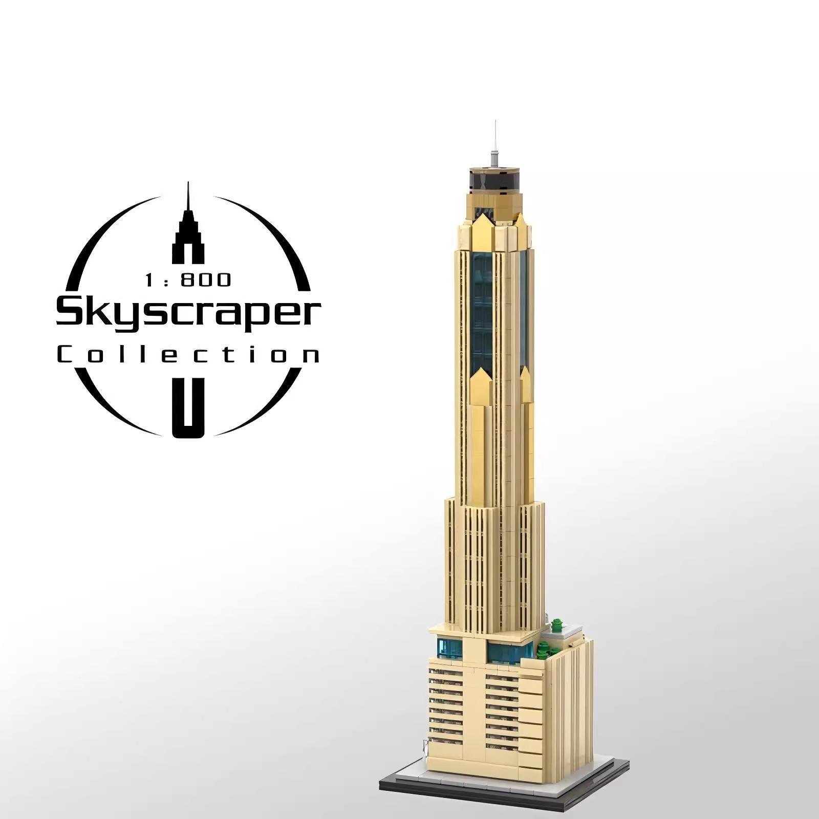 MOC-195844彩虹塔II 1800比例建筑街景系列益智男孩拼插积木套装