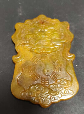 批发仿古做旧岫玉工艺品手把件摆件龙凤玉佩宫廷定型盒批发直播私