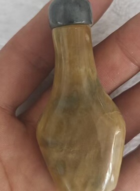 古玩复古民族风老气粗瓷鼻烟壶雕塑摆件礼物