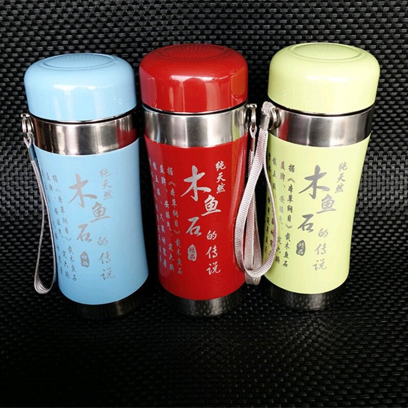 厂家直销天然玉石茶杯老板杯鲁山玉蓝田玉木鱼石保温玉杯礼品供货