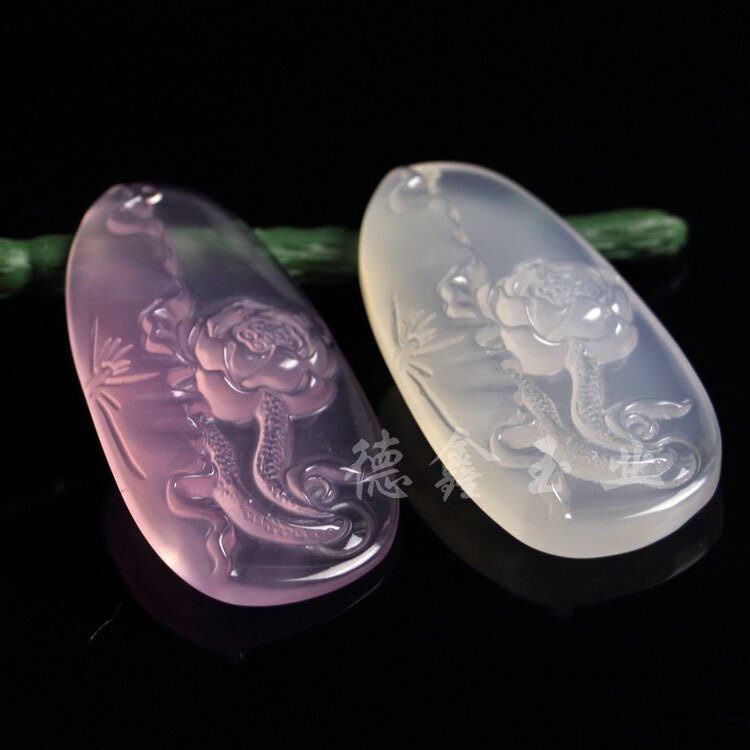 冰种绿玉髓 高冰马料 绿玉髓牌子 吊坠 厂家直供