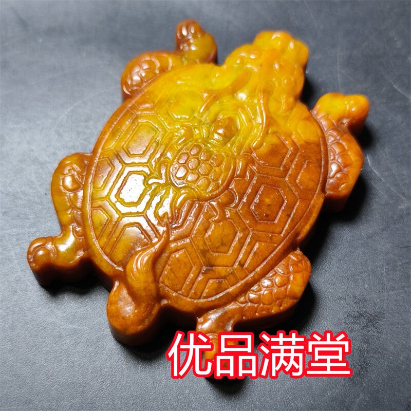 直播供货仿古做旧岫玉玉石瑞兽龙龟兽牌挂件手把件礼品地摊货源