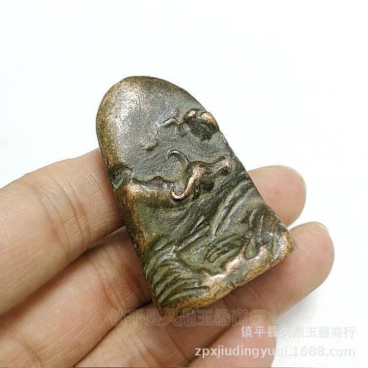 古玩杂项批发 仿古铜器小印章摆件 家居办公小用品铜器摆件批发