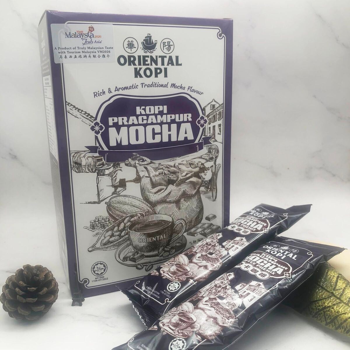 华阳ORIENTAL摩卡咖啡Kopi Pracampur Mocha浓香醇厚400g午茶饮料