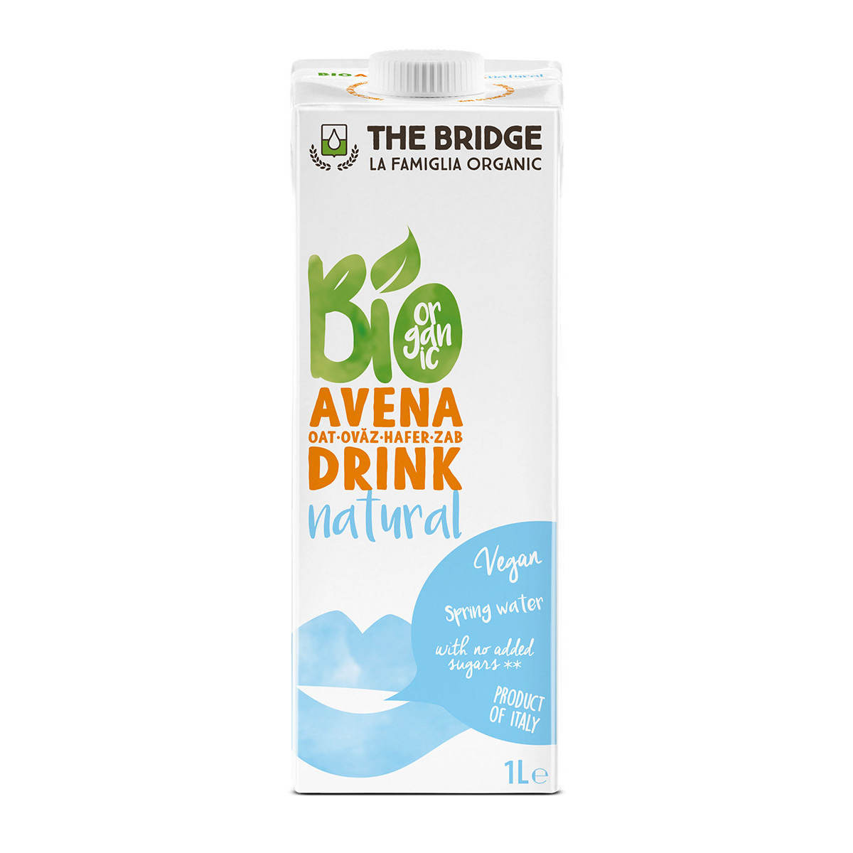 进口The Bridge有机燕麦奶1000毫升意大利有机原粒米100%无添加