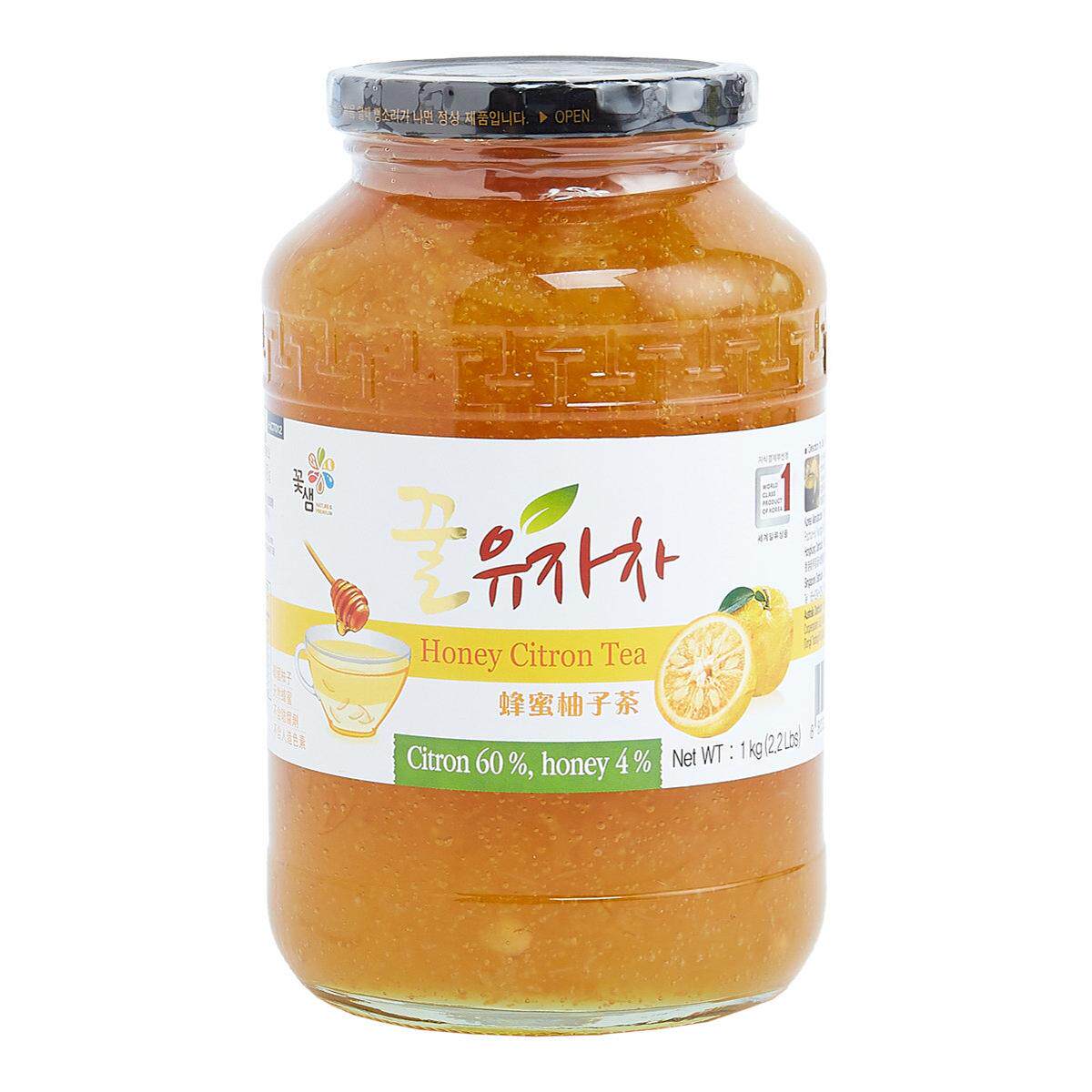 香港代购-花泉 - 韩国蜂蜜柚子茶1kg 1瓶