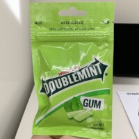 香港代购 进口WRIGLEY'S DOUBLEMINT绿箭香口胶25粒袋装35g口香糖