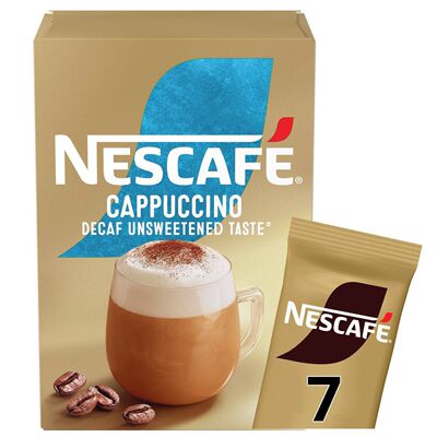 雀巢咖啡 香港金装即溶咖啡7袋装Cappuccino办公上班低脂冲泡咖啡