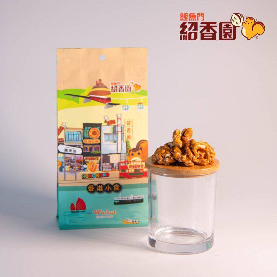 鲤鱼门绍香园 琥珀合桃蜜味90g休闲零食腰果袋装休闲食品坚果包装