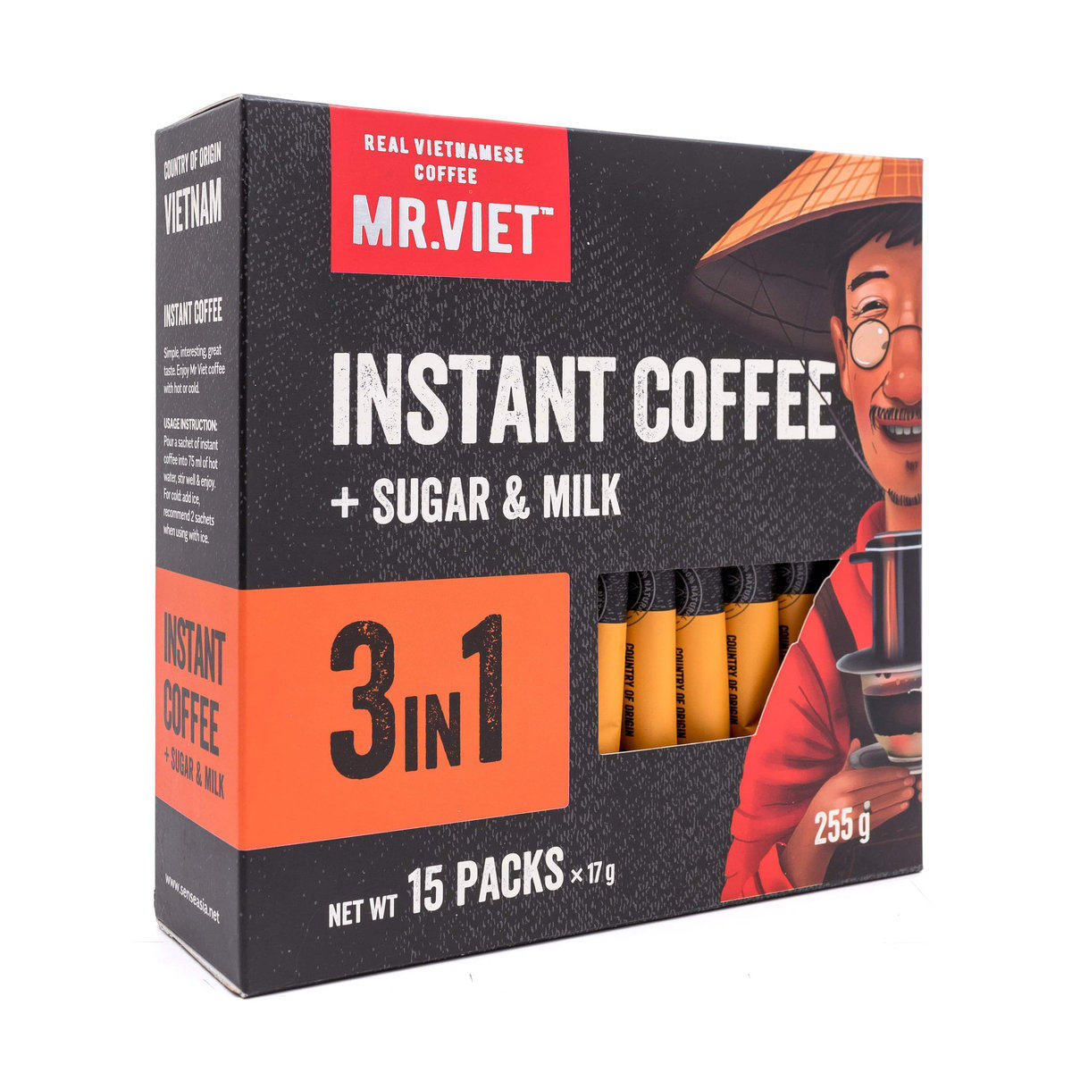 越南MR.VIET即溶咖啡3合1糖奶