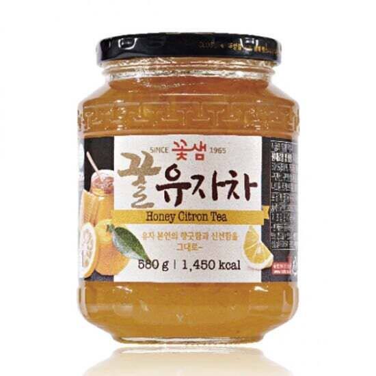 花泉韩国蜂蜜柚子茶580G天然食用蜂蜜保健食品蜂蜜茶韩国风味进口