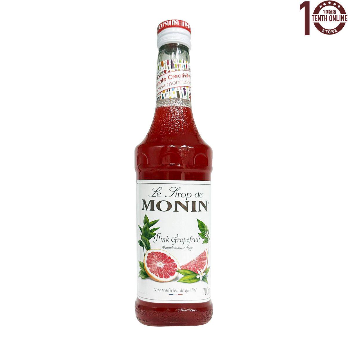 MONIN MONIN 粉红葡萄柚糖浆 700ml商用原料瓶装莫林正宗香甜果味