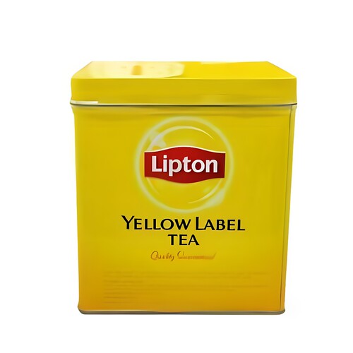立顿Lipton红茶细黄罐500g100%斯里兰卡红茶独特风味细腻回甘悠长