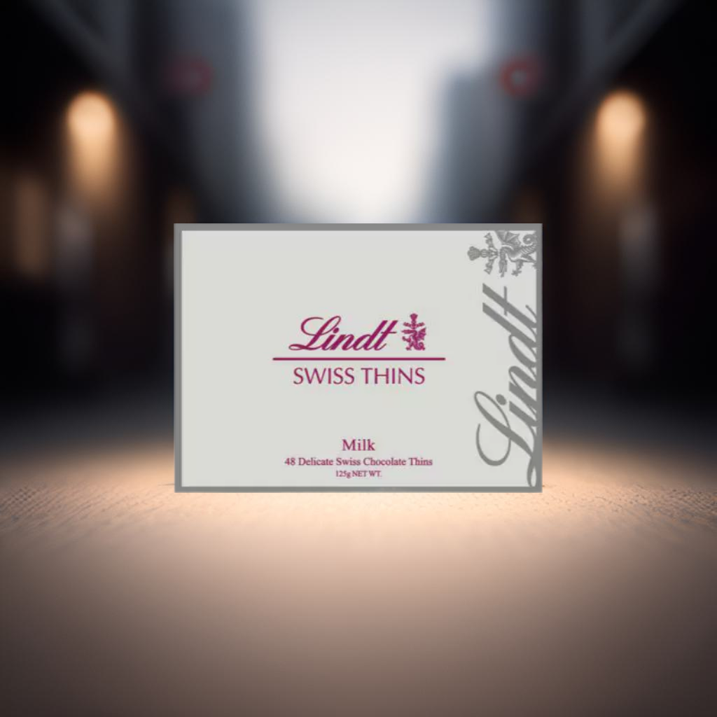 香港进口网红代购新年礼盒节日送礼瑞士莲牛奶薄片朱古力125g